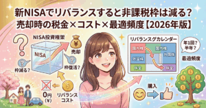 新NISAでリバランスすると非課税枠は減る？｜売却時の税金×コスト×最適頻度【2026年版】