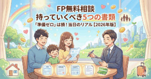 FP無料相談に持っていくべき5つの書類｜「準備ゼロで来た人」が損する3つの理由と当日のリアル【2026年版】