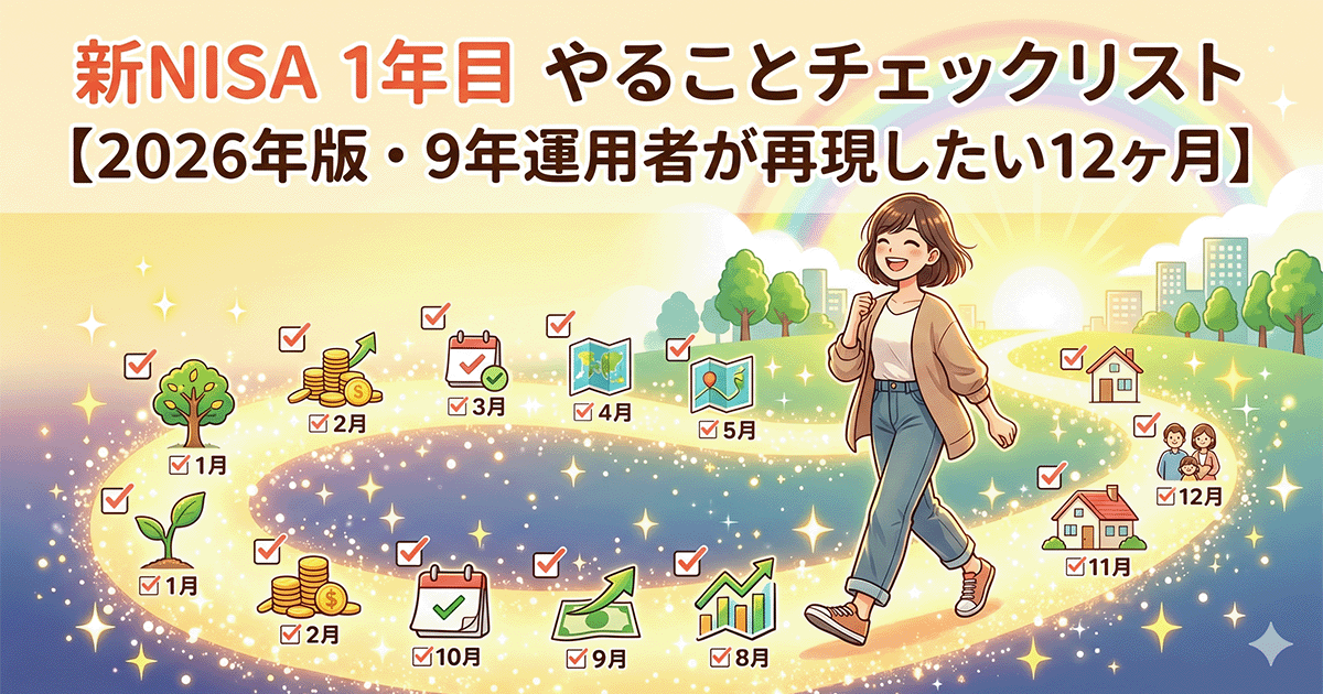 新NISA 1年目 やることチェックリスト【2026年版・9年運用者が再現したい12ヶ月】