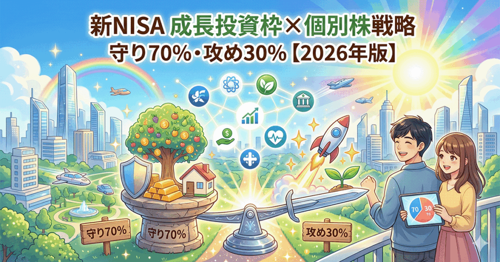 成長投資枠×個別株のポートフォリオ戦略｜守り70%×攻め30%で組む新NISAの最適解【2026年版】