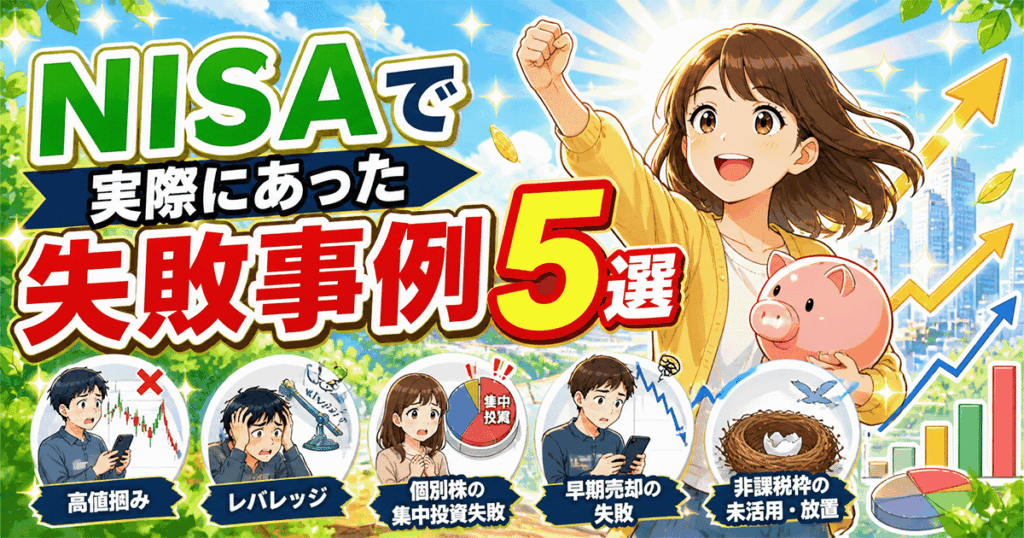 NISAで実際にあった失敗事例5選｜2024-2026年に見聞きしたリアルな損失パターンを実体験ベースで全公開