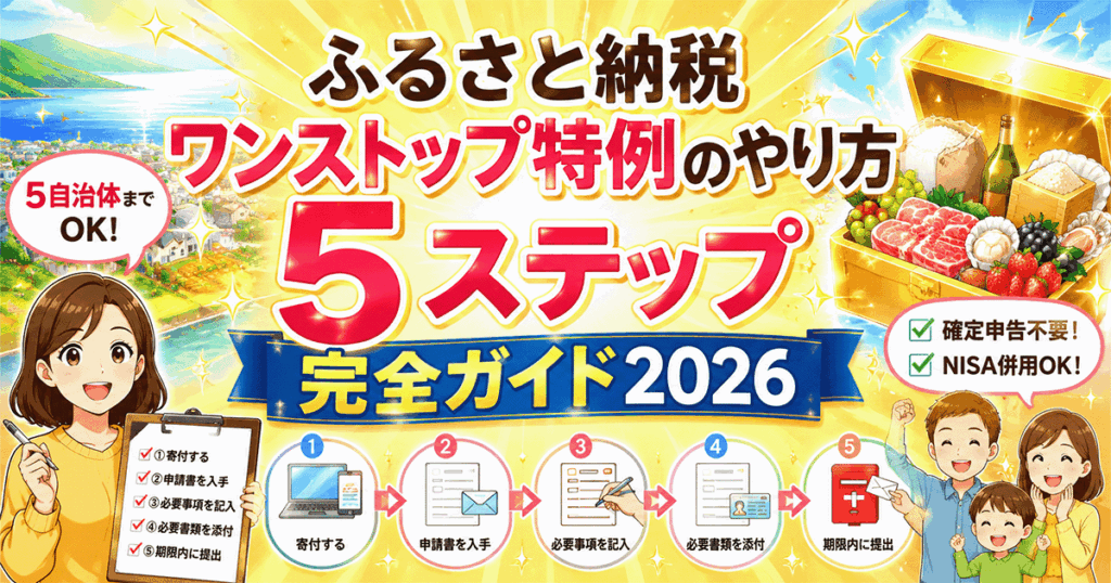 ふるさと納税ワンストップ特例のやり方｜5ステップ完全ガイド2026